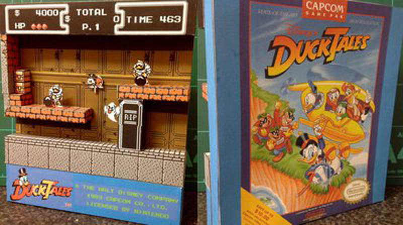 Illustration for article titled Fan Makes Cool Paper Versions of Classic Game Scenes